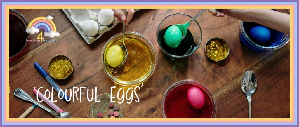 Colour Dyed Eggs For Easter Image