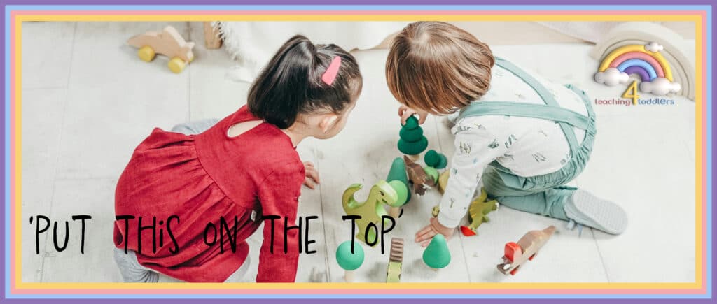 Social Play Example of Toddlers Playing Image